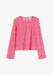 T-shirt manches longues en dentelle, bonprix
