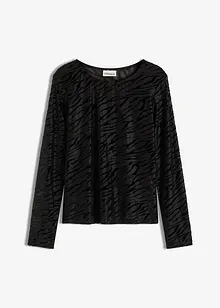 T-shirt manches longues légèrement transparent, bonprix