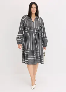 Robe midi rayée, 100% coton, bonprix
