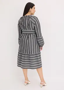 Robe midi rayée, 100% coton, bonprix