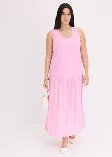 Robe longue bi-matière, bonprix
