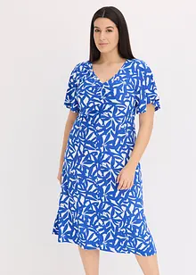 Robe en jersey à encolure froncée, bonprix