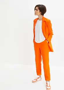 Pantalon cropped taille haute en lin et viscose, bonprix