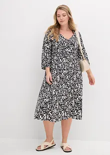 Robe midi en viscose fluide, bonprix