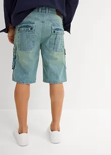 Bermuda cargo en jean, Regular, bonprix