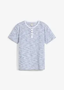 T-shirt à col Henley, 100% coton, bonprix