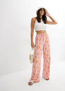 Pantalon taille élastiquée en viscose douce, bonprix