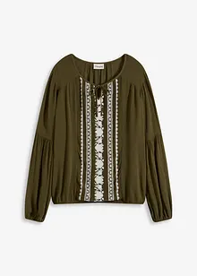 Blouse brodée, bonprix