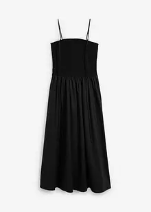 Robe longue à empiècement smocké, bonprix