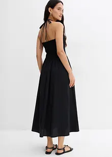 Robe longue à empiècement smocké, bonprix