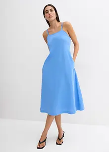 Robe bustier longueur midi en viscose mélangée, bonprix
