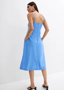 Robe bustier longueur midi en viscose mélangée, bonprix