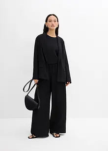 Blazer en viscose mélangée, effet froissé, bonprix