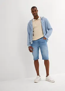 Bermuda léger en jean et molleton, Regular, bonprix
