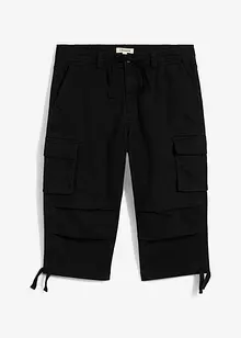 Pantalon cargo extensible et loose, longueur 3/4, bonprix