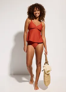 Tankini (ens. 2 pces) en matière texturée, bonprix
