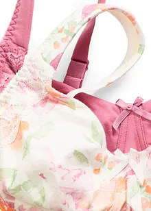 Lot de 2 soutiens-gorge coton minimiseurs sans armatures, bonprix