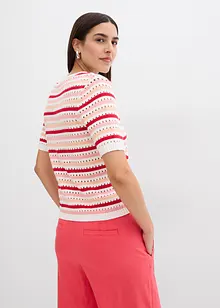 T-shirt en maille rayée, bonprix