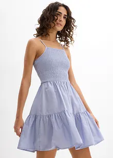 Robe longue 100% coton à bretelles, bonprix