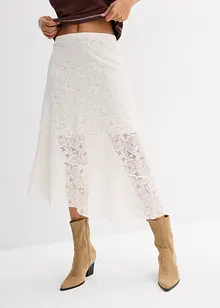 Jupe midi en dentelle, bonprix