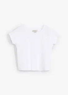 T-shirt court et côtelé, bonprix