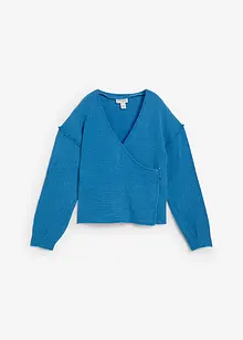 Blouse cache-cœur 100% coton, bonprix