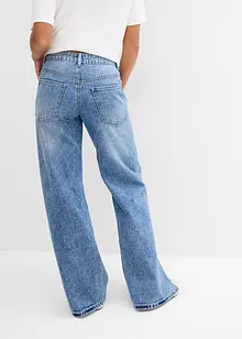 Jean droit et ample, taille mi-haute, peu extensible, bonprix