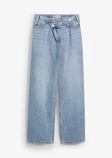 Jean large, taille mi-haute, peu extensible, bonprix