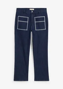 Jean droit taille haute, raccourci, bonprix
