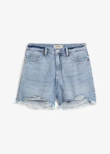 Short en jean taille haute, peu stretch, bonprix