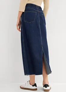 Jupe midi en jean taille mi-haute, toile super souple, bonprix
