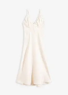 Robe longue et fluide en satin, bonprix
