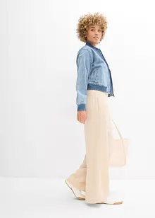 Pantalon palazzo en gaze de coton, bonprix