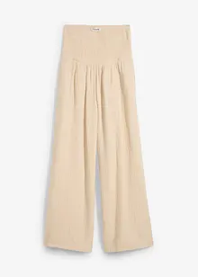 Pantalon palazzo en gaze de coton, bonprix