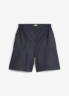 Short à taille élastiquée, avec du lin rafraîchissant, bonprix