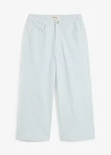 Pantalon en twill à taille élastiquée, bonprix