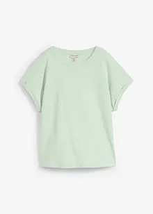 T-shirt plus long derrière en jersey coton épais, bonprix