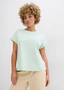 T-shirt plus long derrière en jersey coton épais, bonprix