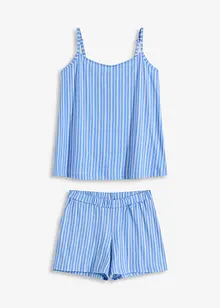 Pyjashort avec haut à fines bretelles, bonprix