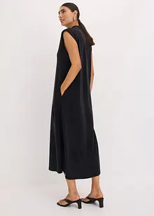 Robe en jersey piqué de viscose avec épaulettes, bonprix