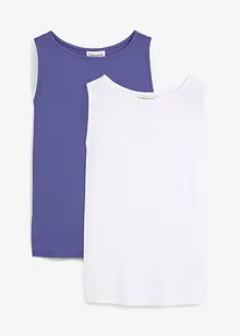 Lot de 2 tops en viscose douce, bonprix
