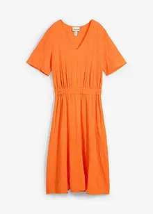 Robe midi en seersucker aérien, bonprix
