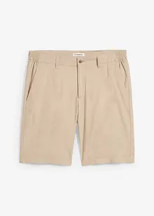 Bermuda chino en lin mélangé, Regular, bonprix