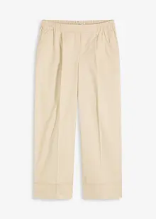 Pantalon à pinces en coton extensible, bonprix