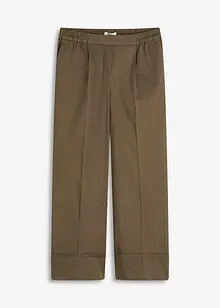 Pantalon à pinces en coton extensible, bonprix