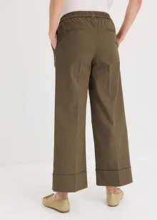 Pantalon à pinces en coton extensible, bonprix