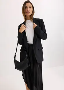 Jupe plissée en satin brillant, bonprix