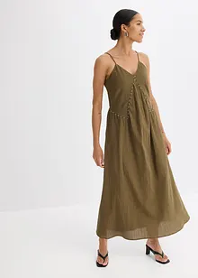 Robe longue orné d’œillets, bonprix