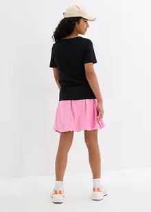 T-shirt col tunisien, 100% coton, bonprix