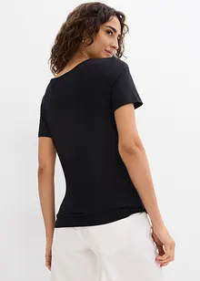 Lot de 2 T-shirts en viscose douce, bonprix